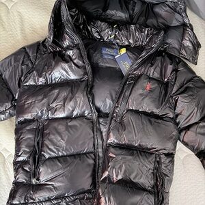 Polo by Ralph Lauren Shiny Black Puffer Jacket